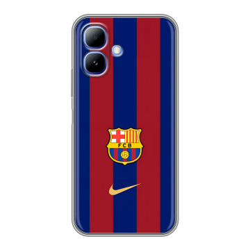 Силиконовый чехол на Infinix Smart 20 с принтом Барселона Barcelona