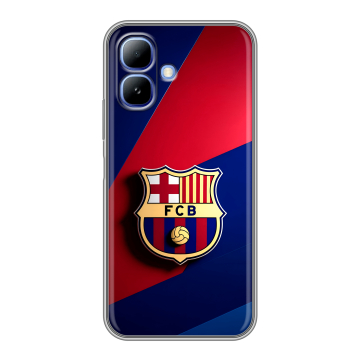 Силиконовый чехол на Infinix Smart 20 с принтом Барселона Barcelona