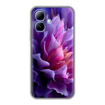 Силиконовый чехол на Infinix Smart 20 с принтом женский цветы