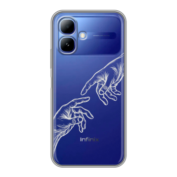 Силиконовый чехол на Infinix Smart 20 с принтом Сотворение мира Силиконовый чехол на Infinix Smart 20 с принтом Сотворение мира