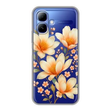 Силиконовый чехол на Infinix Smart 20 с принтом Цветы Силиконовый чехол на Infinix Smart 20 с принтом Цветы
