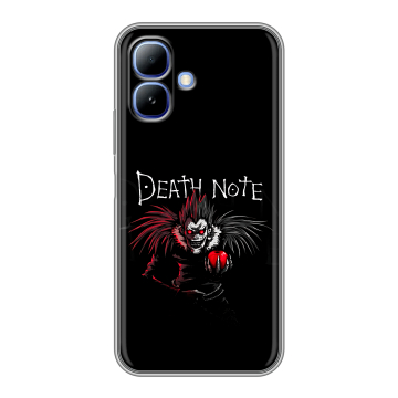 Силиконовый чехол на Infinix Smart 20 с принтом Death note Тетрадь смерти