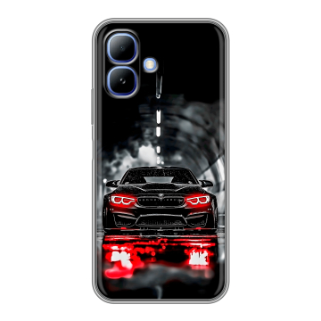 Силиконовый чехол на Infinix Smart 20 с принтом BMW БМВ