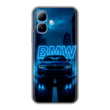 Силиконовый чехол на Infinix Smart 20 с принтом BMW БМВ