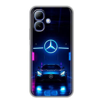 Силиконовый чехол на Infinix Smart 20 с принтом Mercedes Мерседес Силиконовый чехол на Infinix Smart 20 с принтом Mercedes Мерседес