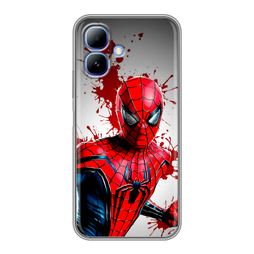 Силиконовый чехол на Infinix Smart 20 с принтом Spiderman Человек паук