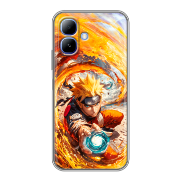 Силиконовый чехол на Infinix Smart 20 с принтом Аниме Наруто Naruto