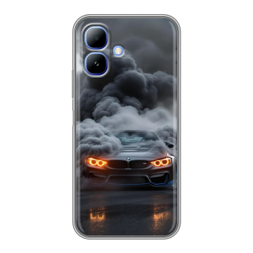 Силиконовый чехол на Infinix Smart 20 с принтом BMW БМВ Силиконовый чехол на Infinix Smart 20 с принтом BMW БМВ