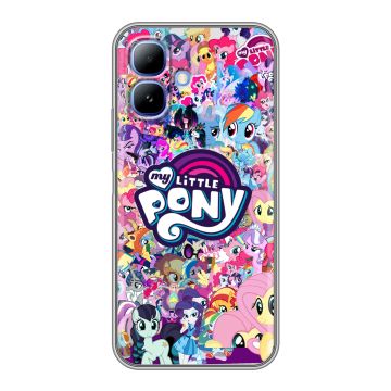 Силиконовый чехол на Infinix Smart 20 с принтом My little pony Дружба чудо