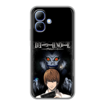 Силиконовый чехол на Infinix Smart 20 с принтом Death note Тетрадь смерти Силиконовый чехол на Infinix Smart 20 с принтом Death note Тетрадь смерти