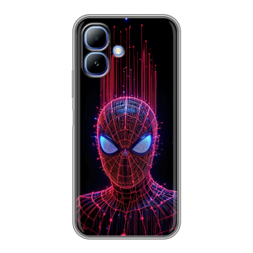 Силиконовый чехол на Infinix Smart 20 с принтом Spiderman Человек паук Силиконовый чехол на Infinix Smart 20 с принтом Spiderman Человек паук