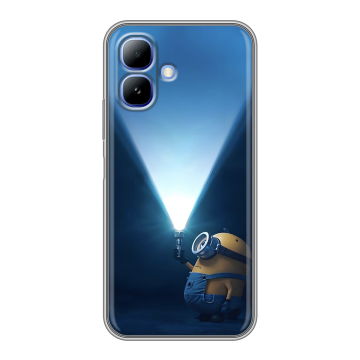 Силиконовый чехол на Infinix Smart 20 с принтом Миньоны