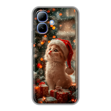 Силиконовый чехол на Infinix Smart 20 с принтом Новый год Силиконовый чехол на Infinix Smart 20 с принтом Новый год