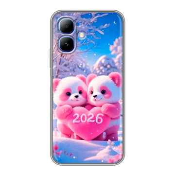 Силиконовый чехол на Infinix Smart 20 с принтом Новый год Силиконовый чехол на Infinix Smart 20 с принтом Новый год