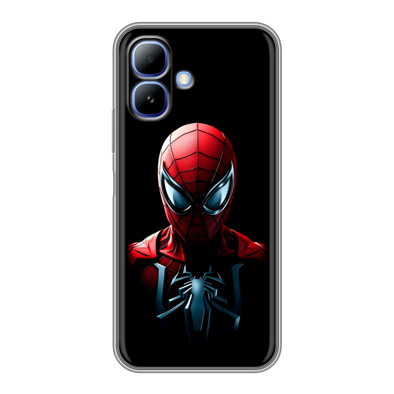 Силиконовый чехол на Infinix Smart 20 с принтом Spiderman Человек паук Силиконовый чехол на Infinix Smart 20 с принтом Spiderman Человек паук