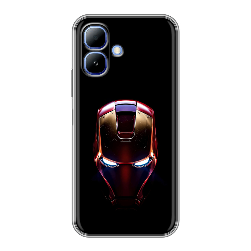 Силиконовый чехол на Infinix Smart 20 с принтом IronMan Железный человек Силиконовый чехол на Infinix Smart 20 с принтом IronMan Железный человек