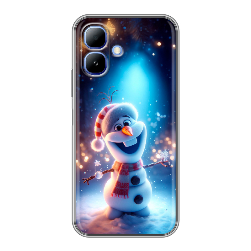 Силиконовый чехол на Infinix Smart 20 с принтом Новый год Силиконовый чехол на Infinix Smart 20 с принтом Новый год