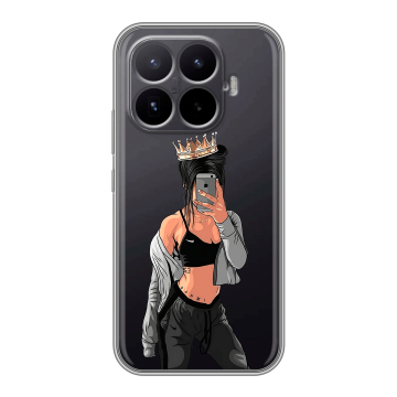 Силиконовый чехол на Xiaomi 17T с принтом Женские принты