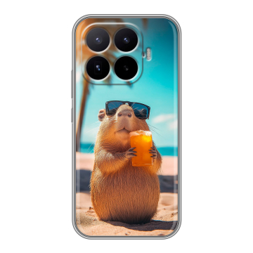 Силиконовый чехол на Xiaomi 17T с принтом Капибара Силиконовый чехол на Xiaomi 17T с принтом Капибара