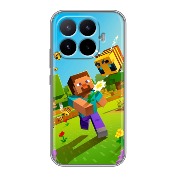 Силиконовый чехол на Xiaomi 17T с принтом Майнкрафт Minecraft Силиконовый чехол на Xiaomi 17T с принтом Майнкрафт Minecraft