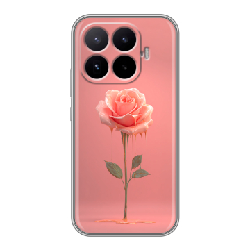 Силиконовый чехол на Xiaomi 17T с принтом Розовая роза Силиконовый чехол на Xiaomi 17T с принтом Розовая роза
