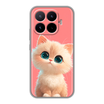 Силиконовый чехол на Xiaomi 17T с принтом Розовый котенок Силиконовый чехол на Xiaomi 17T с принтом Розовый котенок