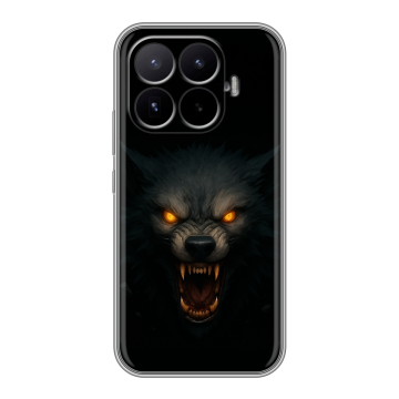 Силиконовый чехол на Xiaomi 17T с принтом Волк