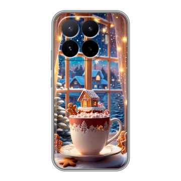 Силиконовый чехол на Xiaomi 17T с принтом Новый год
