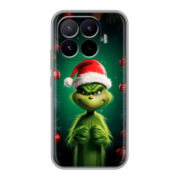 Силиконовый чехол на Xiaomi 17T с принтом Гринч Новый год Рождество