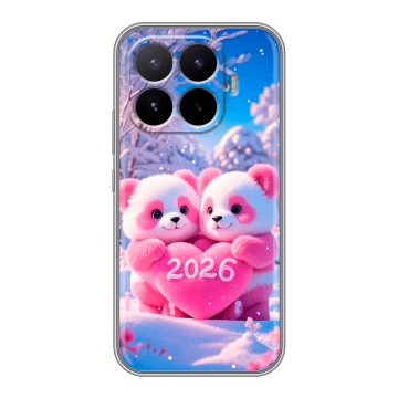 Силиконовый чехол на Xiaomi 17T с принтом Новый год