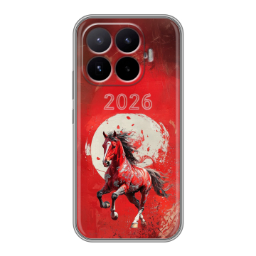 Силиконовый чехол на Xiaomi 17T с принтом Новый год
