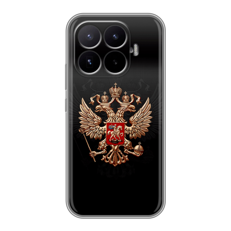 Силиконовый чехол на Xiaomi 17T с принтом Герб России Силиконовый чехол на Xiaomi 17T с принтом Герб России