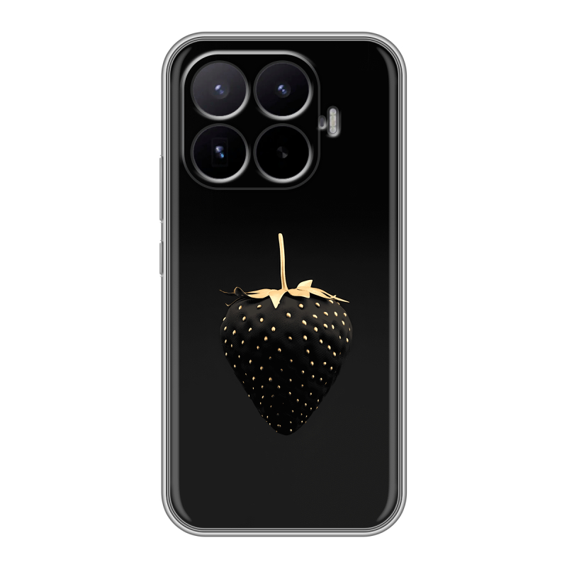 Силиконовый чехол на Xiaomi 17T с принтом Черная клубника Силиконовый чехол на Xiaomi 17T с принтом Черная клубника