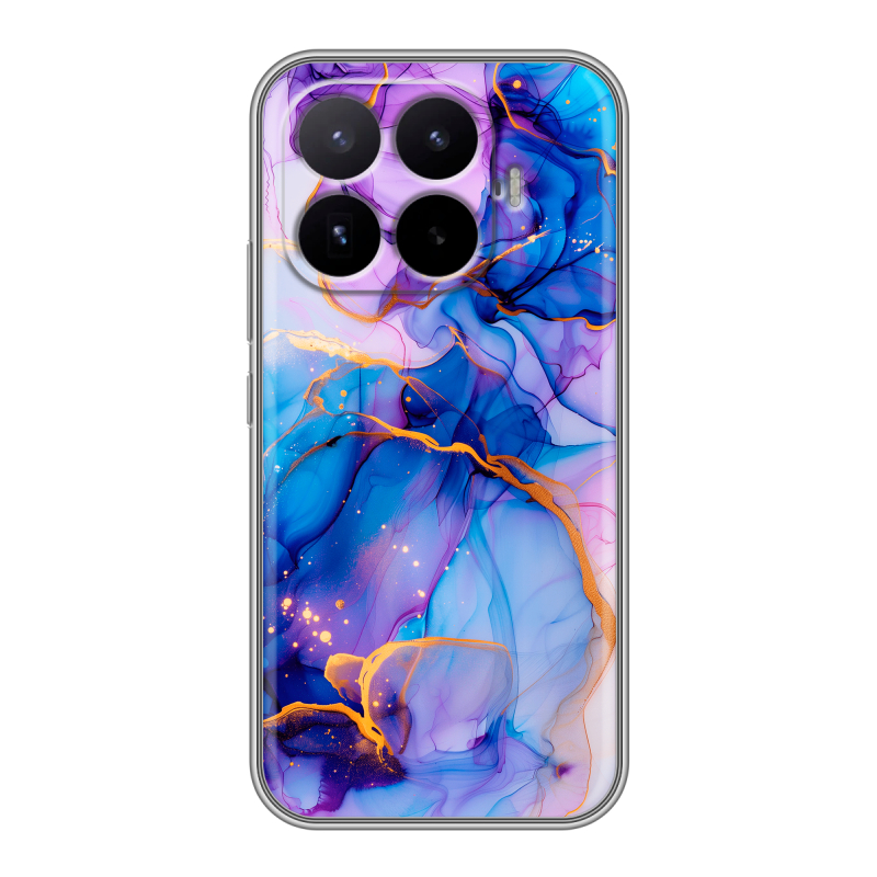 Силиконовый чехол на Xiaomi 17T с принтом синий мрамор Силиконовый чехол на Xiaomi 17T с принтом синий мрамор