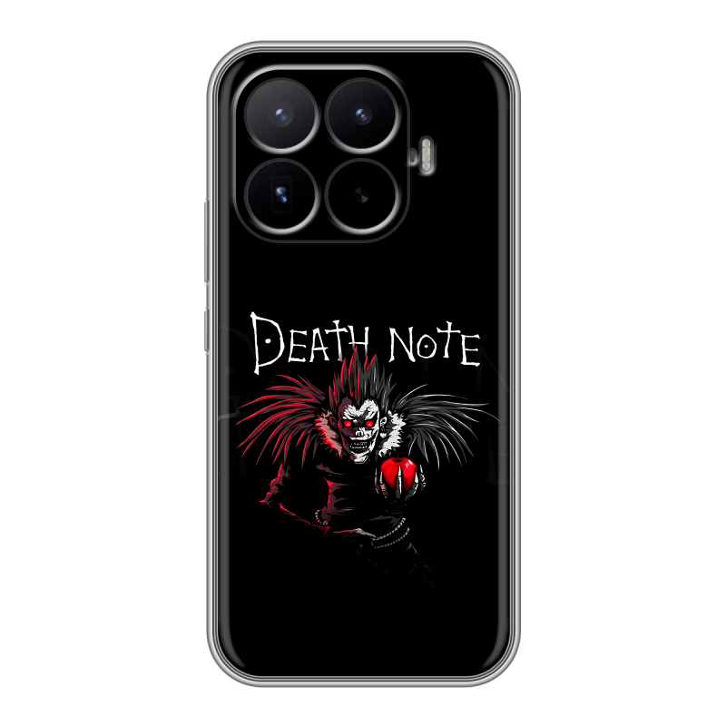 Силиконовый чехол на Xiaomi 17T с принтом Death note Тетрадь смерти Силиконовый чехол на Xiaomi 17T с принтом Death note Тетрадь смерти