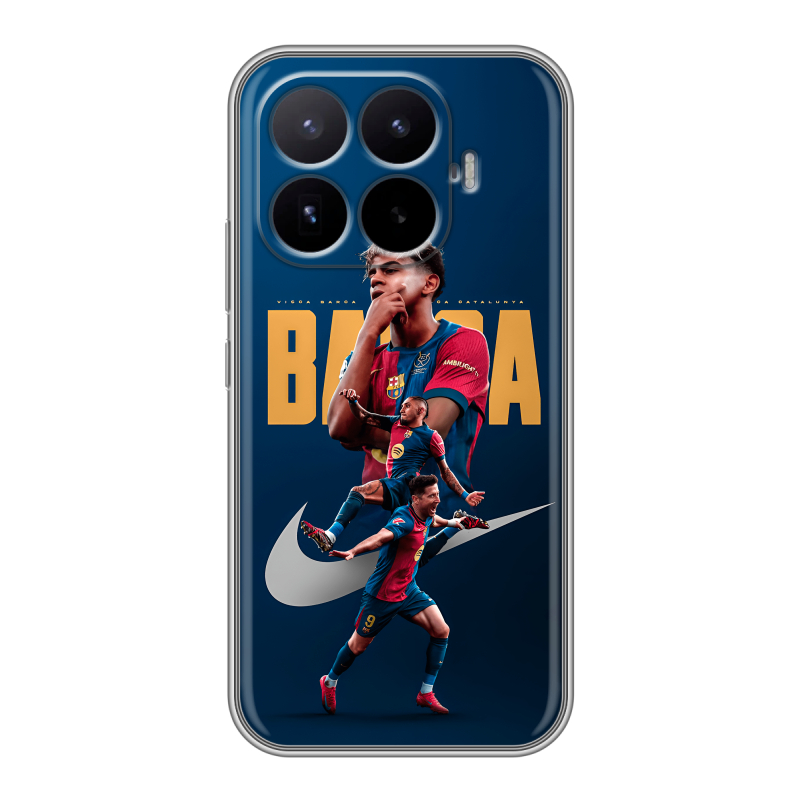 Силиконовый чехол на Xiaomi 17T с принтом Барселона Barca Yamal Силиконовый чехол на Xiaomi 17T с принтом Барселона Barca Yamal