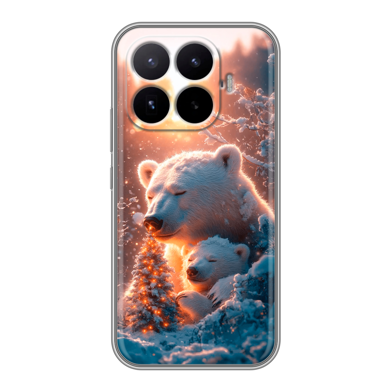 Силиконовый чехол на Xiaomi 17T с принтом Новый год Силиконовый чехол на Xiaomi 17T с принтом Новый год