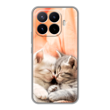 Силиконовый чехол на Xiaomi 17T Pro с принтом Котята Силиконовый чехол на Xiaomi 17T Pro с принтом Котята