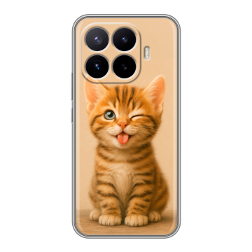 Силиконовый чехол на Xiaomi 17T Pro с принтом котенок Силиконовый чехол на Xiaomi 17T Pro с принтом котенок