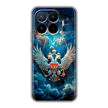 Силиконовый чехол на Xiaomi 17T Pro с принтом Герб флаг России