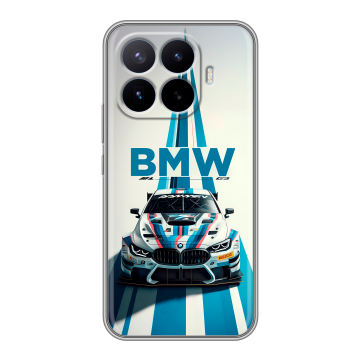 Силиконовый чехол на Xiaomi 17T Pro с принтом БМВ BMW Силиконовый чехол на Xiaomi 17T Pro с принтом БМВ BMW