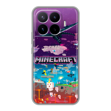 Силиконовый чехол на Xiaomi 17T Pro с принтом Майнкрафт Minecraft Силиконовый чехол на Xiaomi 17T Pro с принтом Майнкрафт Minecraft