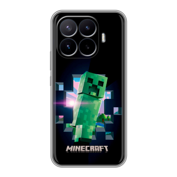 Силиконовый чехол на Xiaomi 17T Pro с принтом Майнкрафт Minecraft Силиконовый чехол на Xiaomi 17T Pro с принтом Майнкрафт Minecraft