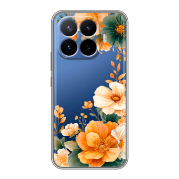 Силиконовый чехол на Xiaomi 17T Pro с принтом Цветы принт Силиконовый чехол на Xiaomi 17T Pro с принтом Цветы принт
