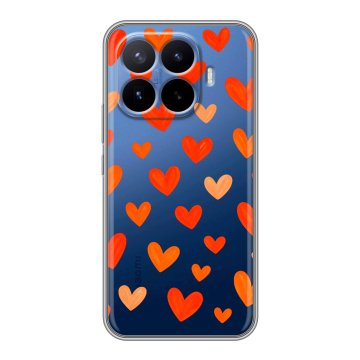 Силиконовый чехол на Xiaomi 17T Pro с принтом Сердечки Силиконовый чехол на Xiaomi 17T Pro с принтом Сердечки
