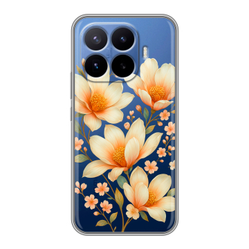 Силиконовый чехол на Xiaomi 17T Pro с принтом Цветы Силиконовый чехол на Xiaomi 17T Pro с принтом Цветы