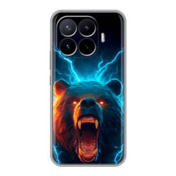 Силиконовый чехол на Xiaomi 17T Pro с принтом Медведь Силиконовый чехол на Xiaomi 17T Pro с принтом Медведь