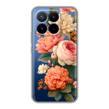 Силиконовый чехол на Xiaomi 17T Pro с принтом цветы Силиконовый чехол на Xiaomi 17T Pro с принтом цветы