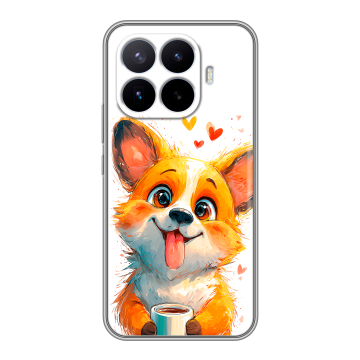 Силиконовый чехол на Xiaomi 17T Pro с принтом корги