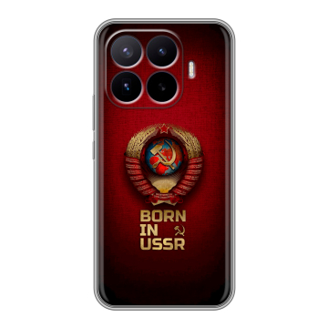 Силиконовый чехол на Xiaomi 17T Pro с принтом Флаг Герб СССР Силиконовый чехол на Xiaomi 17T Pro с принтом Флаг Герб СССР
